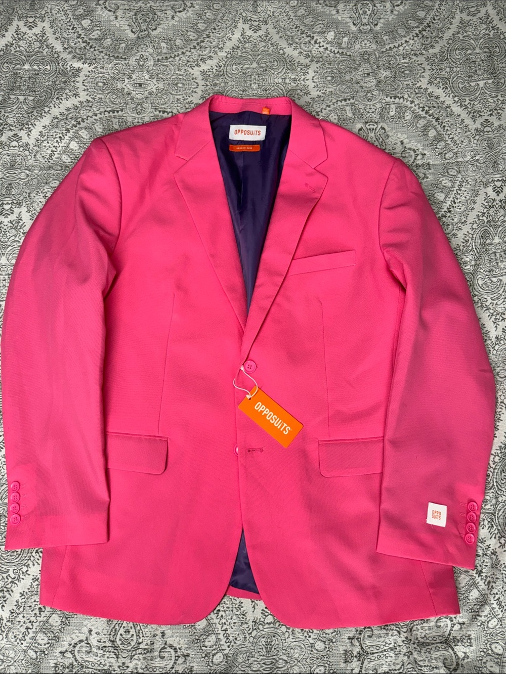 OppoSuits Mr. Pink Single-Breasted Blazer - Size 48
